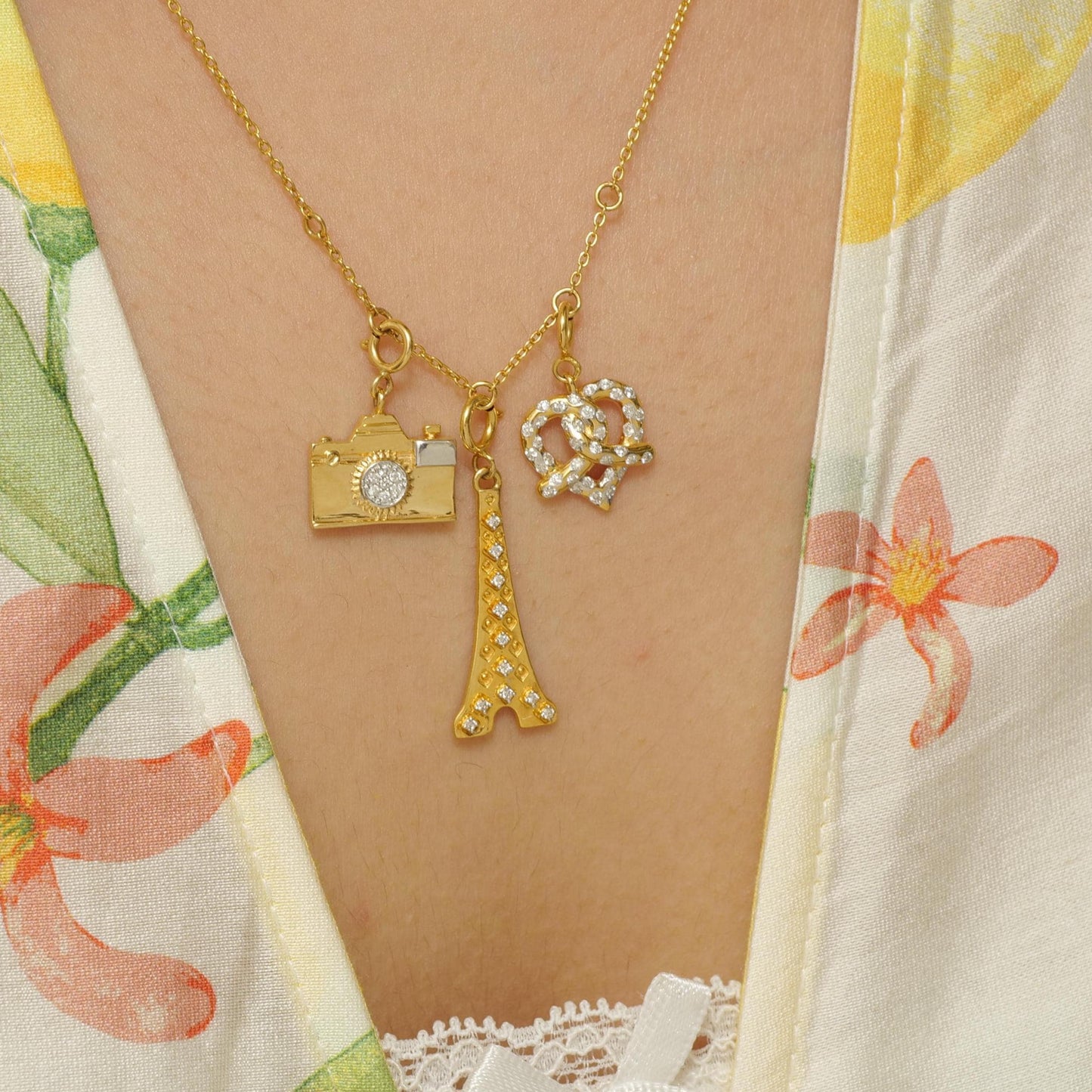 Camera Diamond Charm