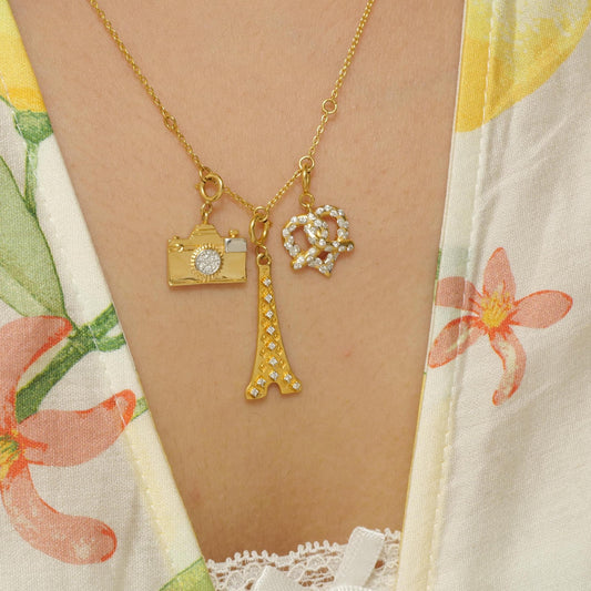 Camera Diamond Charm
