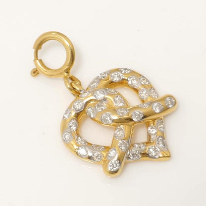 Pretzel Heart Diamond Charm