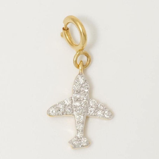 Airplane Diamond Charm