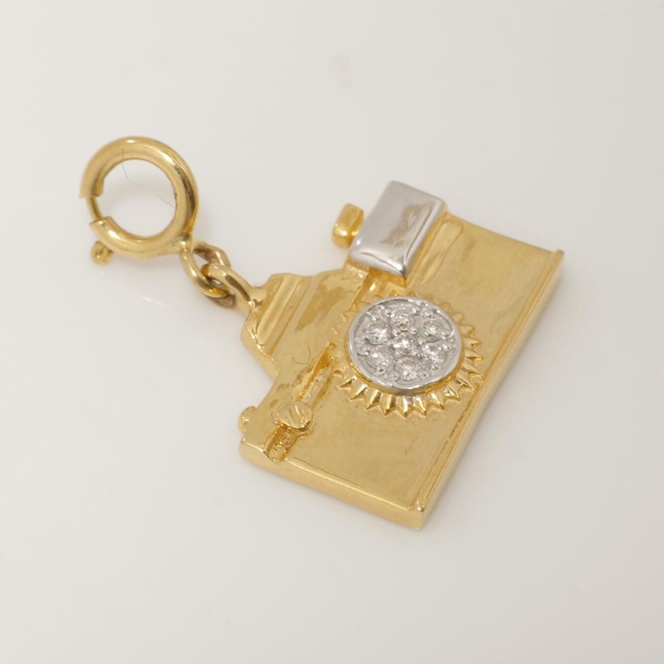 Camera Diamond Charm