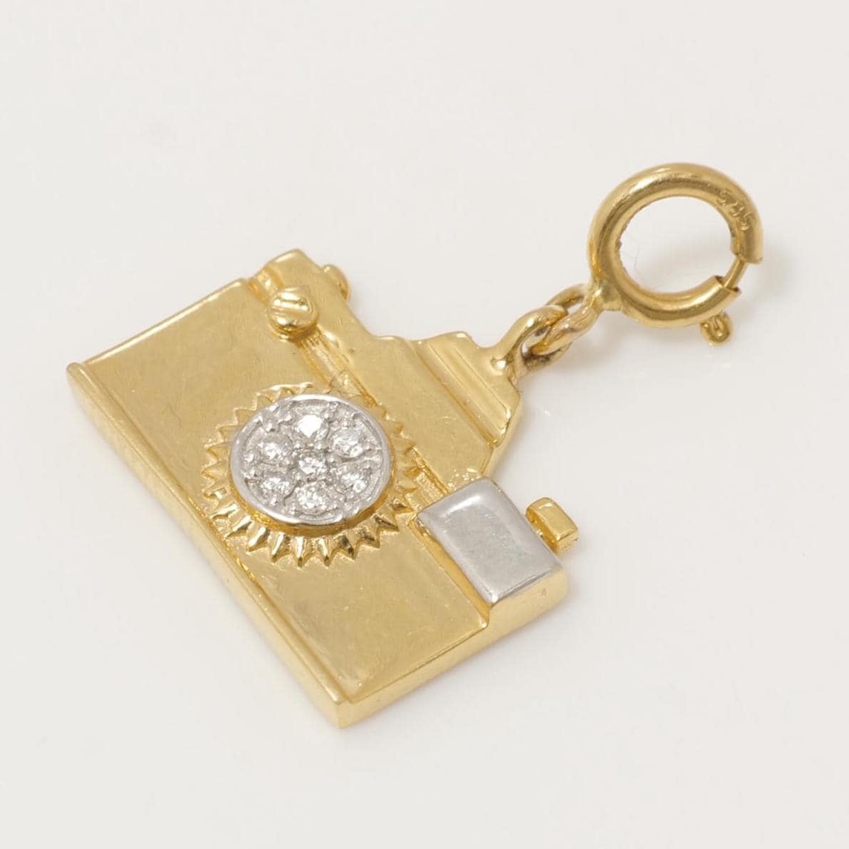 Camera Diamond Charm
