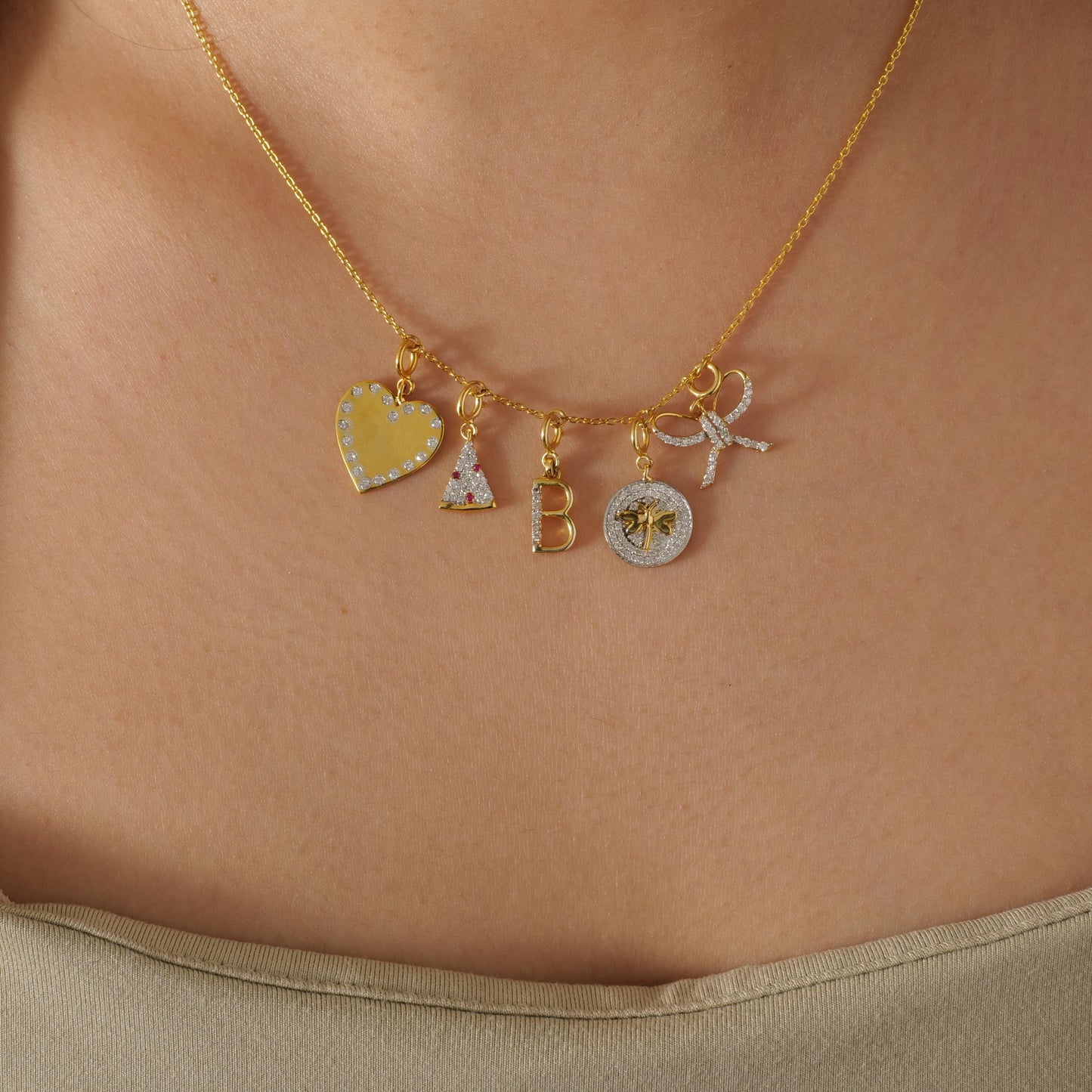 Dragonfly Diamond Charm