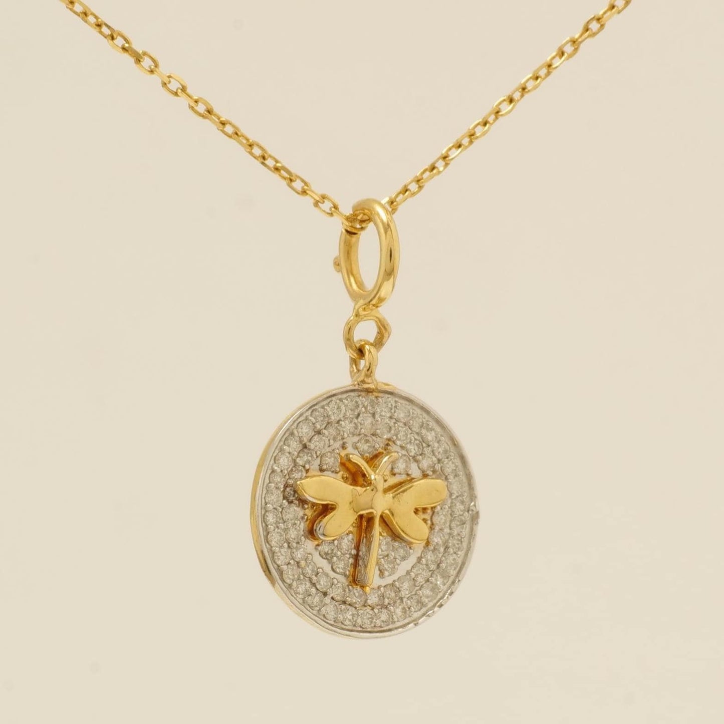 Dragonfly Diamond Charm