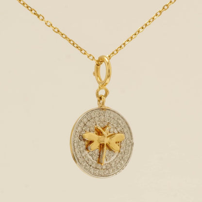 Dragonfly Diamond Charm