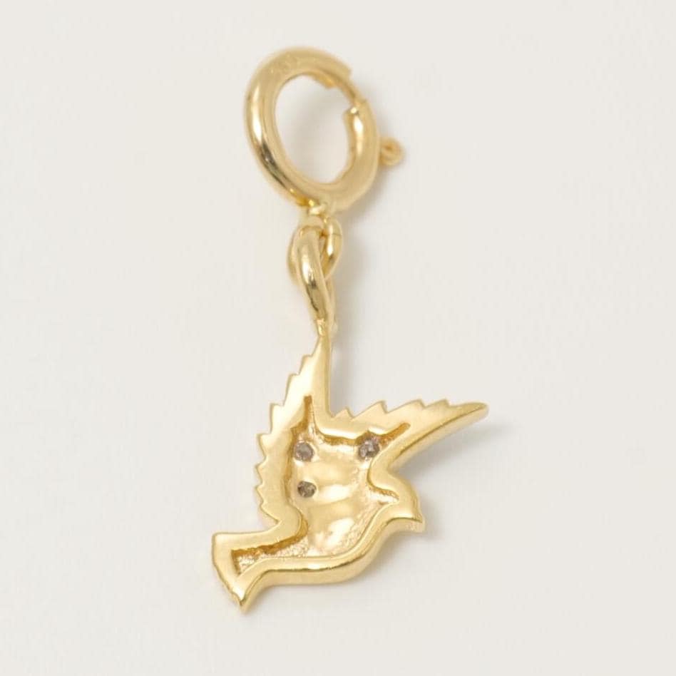 Diamond Bird Charm Pendant