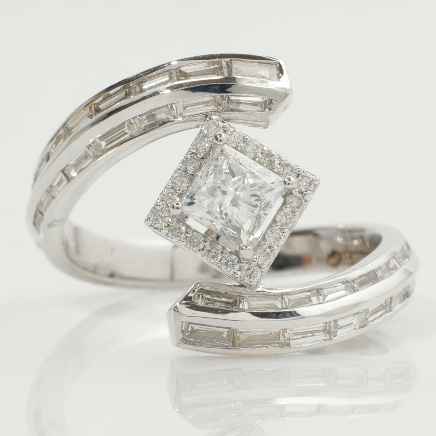 Princess Halo Natural Diamond Ring