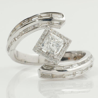 Princess Halo Natural Diamond Ring