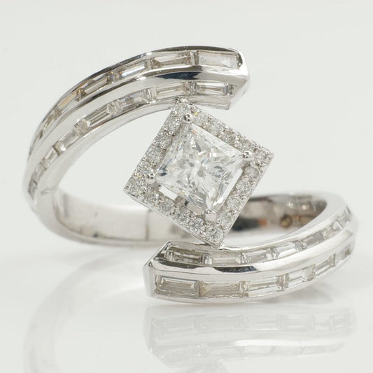 Princess Halo Natural Diamond Ring