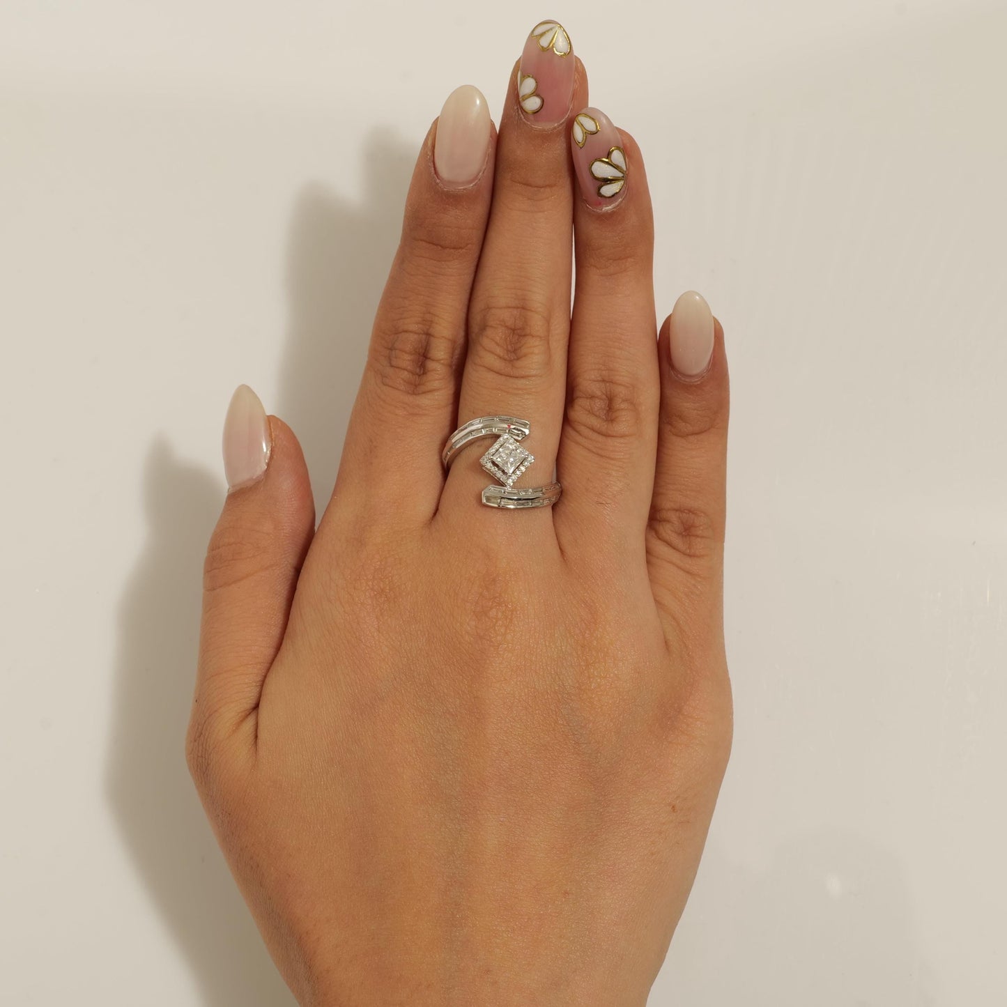 Princess Halo Natural Diamond Ring