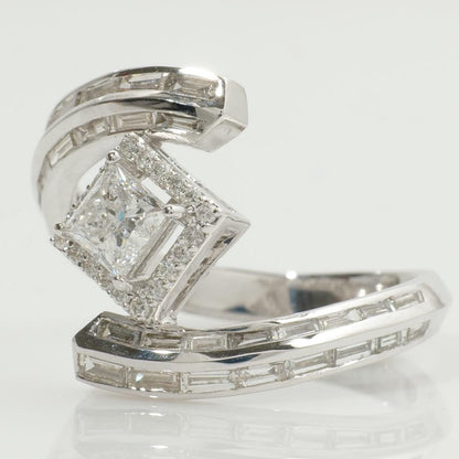 Princess Halo Natural Diamond Ring