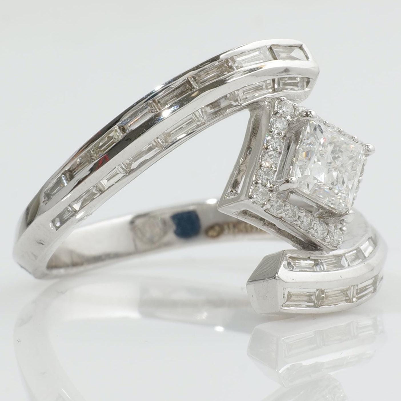 Princess Halo Natural Diamond Ring