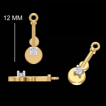 Guitar Diamond Charm