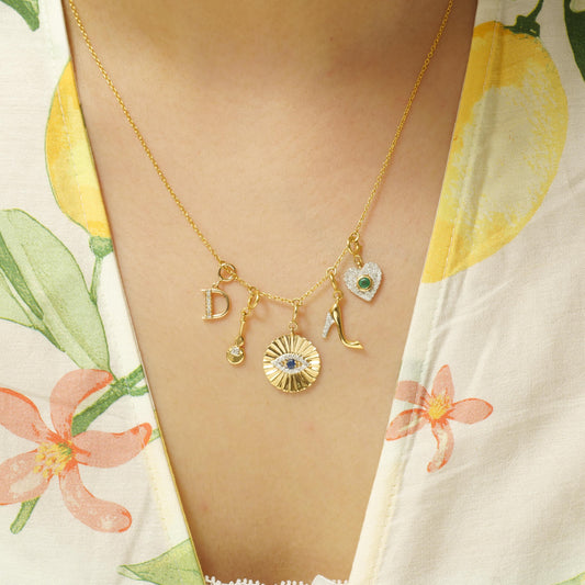 Guitar Diamond Charm