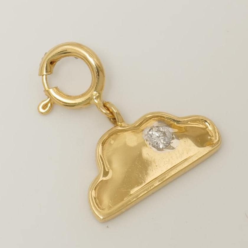 Cloud Diamond Charm Pendant