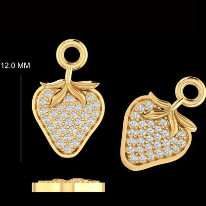 Strawberry Natural Diamond Charm