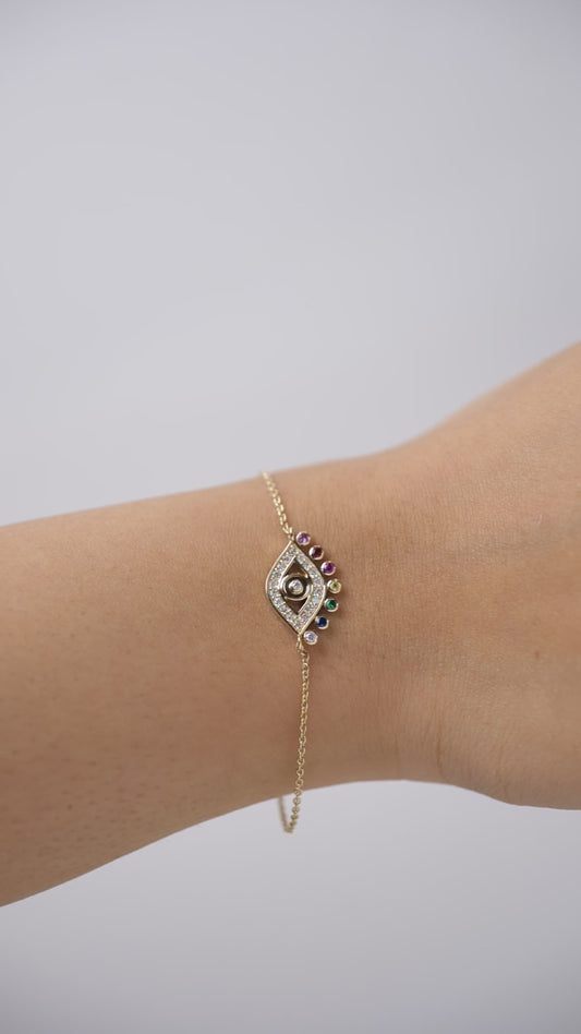 Evil Eye Diamond Bracelet