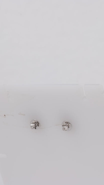 Pear Blue Sapphire Diamond Stud Earrings