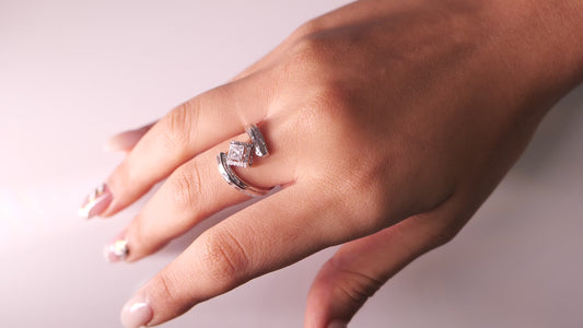 Princess Halo Natural Diamond Ring
