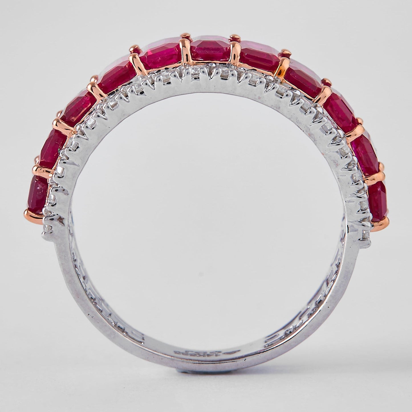 Ruby Diamond Band Ring