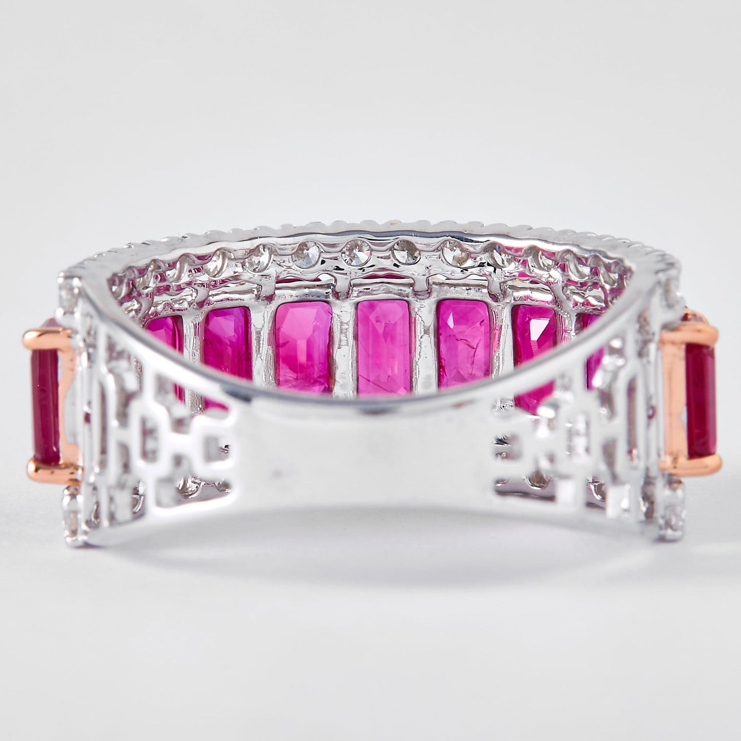 Ruby Diamond Band Ring